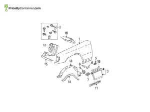 MERCEDES-BENZ 1246980680 — MERCEDES BENZ GENUINE TRIM BAR A1246980680
