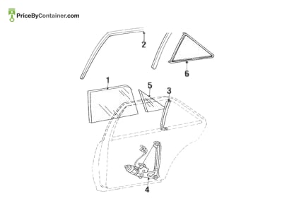 MERCEDES-BENZ 1247301019 — MERCEDES BENZ GENUINE WINDOW DIVIDER A1247301019