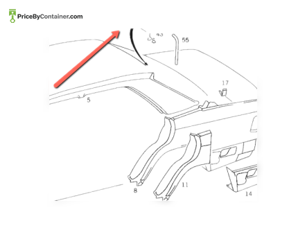 MERCEDES-BENZ 1247500106 — MERCEDES BENZ PLATE FLAP FUEL FILER NECK GENUINE BODY PARTS 1247500106