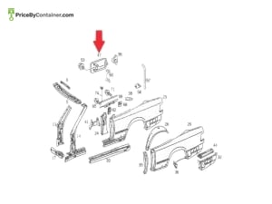 MERCEDES-BENZ 1247501206 — MERCEDES BENZ GENUINE FLAP A1247501206