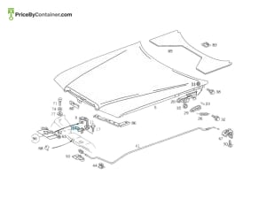 MERCEDES-BENZ 1248800260 — MERCEDES BENZ GENUINE HOOD LOCK A1248800260