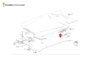 MERCEDES-BENZ 1248800428 — MERCEDES BENZ GENUINE HING DEAD STOCK A1248800428