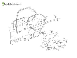 MERCEDES-BENZ 12497003018411 — MERCEDES BENZ GENUINE ARMREST A12497003018411