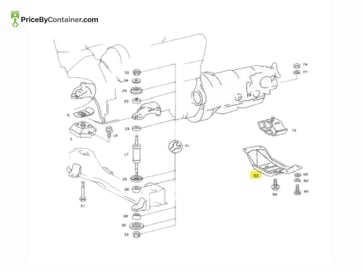 MERCEDES-BENZ 1262420601 — Description Mercedes-Benz Genuine Engine Support Rear 1262420601 (002)