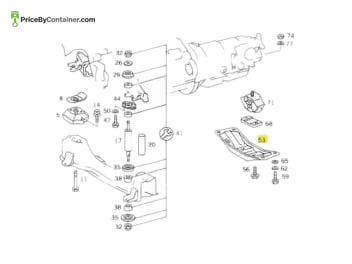 MERCEDES-BENZ 1262421701 — Mercedes-Benz Genuine Original New Engine Support Rear 1262421701 The Mercedes-Benz Genuine Engine Support Rear, with…