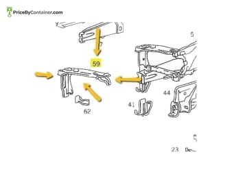 MERCEDES-BENZ 1266202316 — Mercedes-Benz Genuine Original New Front Left Lighting Unit Reinforcement 1266202316 Replace : 1266202116 Functionality…