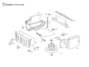 MERCEDES-BENZ 1266930014 — MERCEDES BENZ GENUINE BRACKET A1266930014