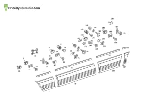 MERCEDES-BENZ 1266980380 — MERCEDES BENZ GENUINE TRIM BAR A1266980380