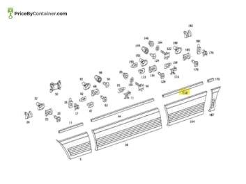 MERCEDES-BENZ 1266980580 — Mercedes-Benz Genuine Original New Garnish Moulding Left 1266980580 Functionality: The Genuine Garnish Moulding…