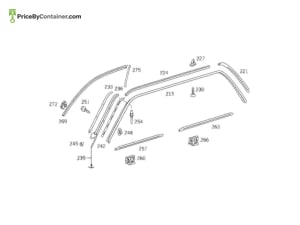 MERCEDES-BENZ 1267280331 — MERCEDES BENZ GENUINE TRIM BAR A1267280331