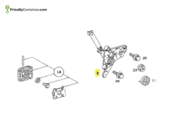 MERCEDES-BENZ 1267300646 — DESCRIPTION Mercedes-Benz Genuine Original New Window Regulator Right 1267300646