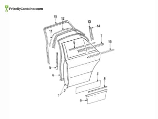 MERCEDES-BENZ 1267370235 — MERCEDES BENZ GENUINE ROOF PLASTIC A1267370235