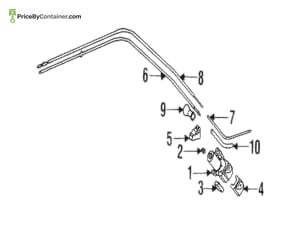 MERCEDES-BENZ 1267801889 — MERCEDES BENZ GENUINE CABEL SUN ROOF A1267801889