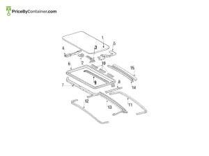 MERCEDES-BENZ 1267820124 — Mercedes-Benz Genuine ROOF RAIL 1267820124
