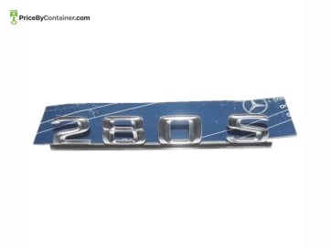MERCEDES-BENZ 1268170015 — MERCEDES BENZ GENUINE 280S REAR TRUNK BADGE LOGO EMBLEM 1268170015