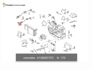 MERCEDES-BENZ 1268301572 — Mercedes-Benz Genuine SENSOR 1268301572