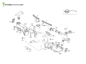 MERCEDES-BENZ 1268306544 — MERCEDES BENZ GENUINE AIR DUCK SEAL A1268306544