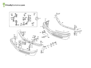 MERCEDES-BENZ 1268800440 — MERCEDES BENZ GENUINE BUMPER A1268800440