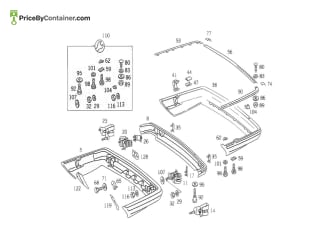 MERCEDES-BENZ 1268801097 — MERCEDES BENZ GENUINE BUMPER KIT A1268801097
