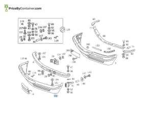 MERCEDES-BENZ 1268802440 — MERCEDES BENZ GENUINE BUMPER A1268802440