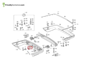 MERCEDES-BENZ 1268850012 — MERCEDES BENZ GENUINE ANGLE A1268850012