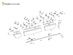 MERCEDES-BENZ 1269900042 — MERCEDES BENZ GENUINE WINDOW A1269900042