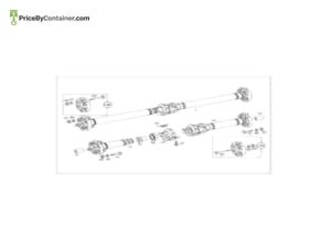MERCEDES-BENZ 1294105106 — MERCEDES BENZ GENUINE PROPELLER SHAFT A1294105106