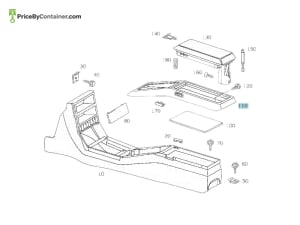 MERCEDES-BENZ 1296809936 — MERCEDES BENZ GENUINE COVER TRAY A1296809936