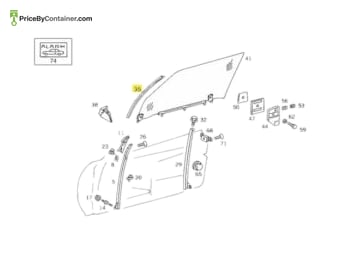 MERCEDES-BENZ 1297201378 — DESCRIPTION Mercedes-Benz Genuine Original New Weatherstrip Left 129720137 Replace : 1297201478 / 1297200778 /…