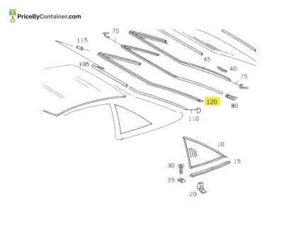 MERCEDES-BENZ 1297900035 — MERCEDES BENZ GENUINE COVER 1297900035