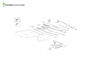 MERCEDES-BENZ 1297901290 — MERCEDES BENZ GENUINE GLASS PANE A1297901290