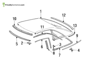 MERCEDES-BENZ 1297952884 — MERCEDES BENZ GENUINE TRIM BAR A1297952884