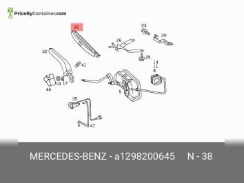 MERCEDES-BENZ 1298200645 — Mercedes-Benz Genuine WIPER BLADE 1298200645