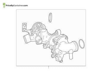 MERCEDES-BENZ 1332000400 — Mercedes-Benz Genuine WATER PUMP 1332000601 1332000400
