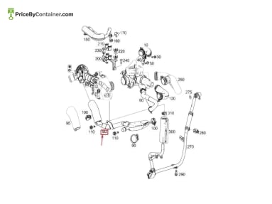 MERCEDES-BENZ 1332000551 — Mercedes-Benz Genuine COOLANTLINE 1332000551