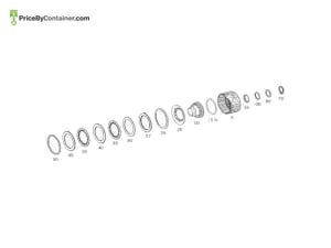 MERCEDES-BENZ 140272226264 — MERCEDES BENZ GENUINE THRUST PLATE A140272226264