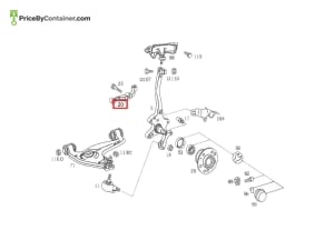 MERCEDES-BENZ 1403320420 — MERCEDES BENZ GENUINE STEERING CONTROL ARM A1403320420