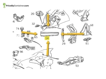 MERCEDES-BENZ 1406202016 — Mercedes-Benz Genuine Front Right Wheelhouse Reinforcement 1406202016 The original equipment manufacturer (OEM)…