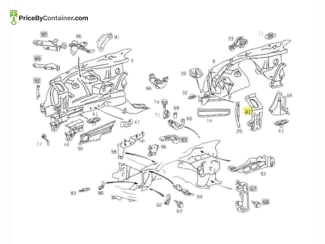 MERCEDES-BENZ 1406202916 — DESCRIPTION Mercedes-Benz Genuine Original New Reinforcement Front Left 1406202916