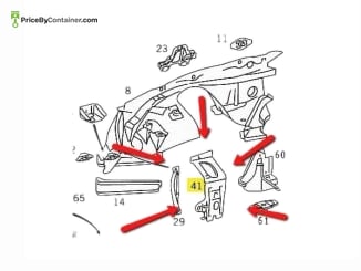 MERCEDES-BENZ 1406203016 — Mercedes-Benz Genuine Front Right Reinforcement 1406203016 High-quality replacement item 1406203016, Mercedes-Benz…