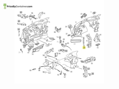 MERCEDES-BENZ 1406260245 — Description Mercedes-Benz Genuine Right Lighting Unit Frame 1406260245 (002)