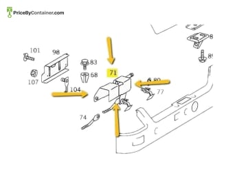 MERCEDES-BENZ 1407500284 — Mercedes-Benz Genuine Original New Rear Trunk LID Lock Latch 1407500284 Functionality : The Mercedes-Benz Genuine Rear…