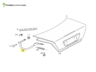 MERCEDES-BENZ 1407500928 — DESCRIPTION Mercedes-Benz Genuine Original New Hinge Lever Left 1407500928