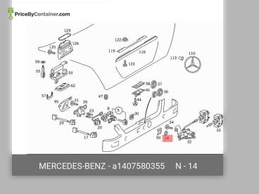 MERCEDES-BENZ 1407580355 — Mercedes-Benz Genuine CAP 1407580355