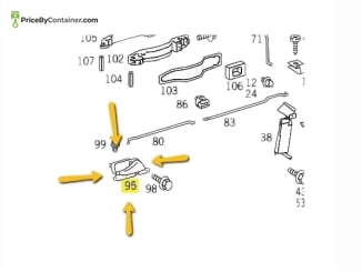 MERCEDES-BENZ 1407600261 — Mercedes-Benz Genuine Original New Right Interior Door Lock Handle Assembly 1407600261 Functionality : The Genuine…