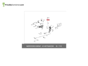 MERCEDES-BENZ 1407660238 — Mercedes-Benz Genuine BUSHING 1407660238