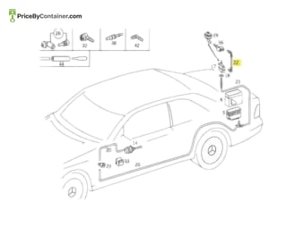 MERCEDES-BENZ 1408005881 — Description Mercedes-Benz Genuine Rear LID Element Line 1408005881 (002)