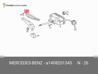 MERCEDES-BENZ 1408201345 — Mercedes-Benz Genuine WIPER BLADE 1408201345