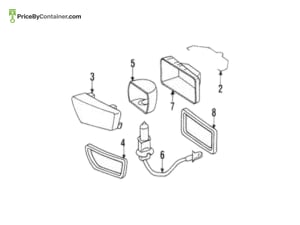 MERCEDES-BENZ 140820166664 — Mercedes-Benz Genuine LENS 140820166664