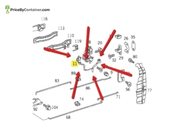 MERCEDES-BENZ 1408204010 — DESCRIPTION Mercedes-Benz Genuine Original New Switch 1408204010